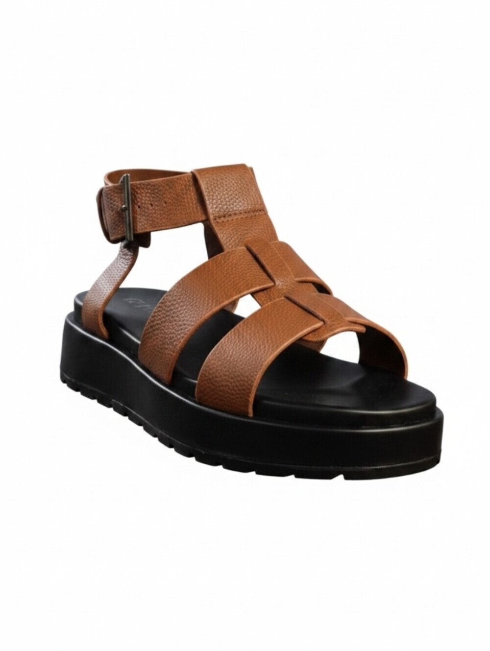 Torrid | Gladiator Style Faux Pebbled Leather Flatform Sandals SIZE 10.5WW